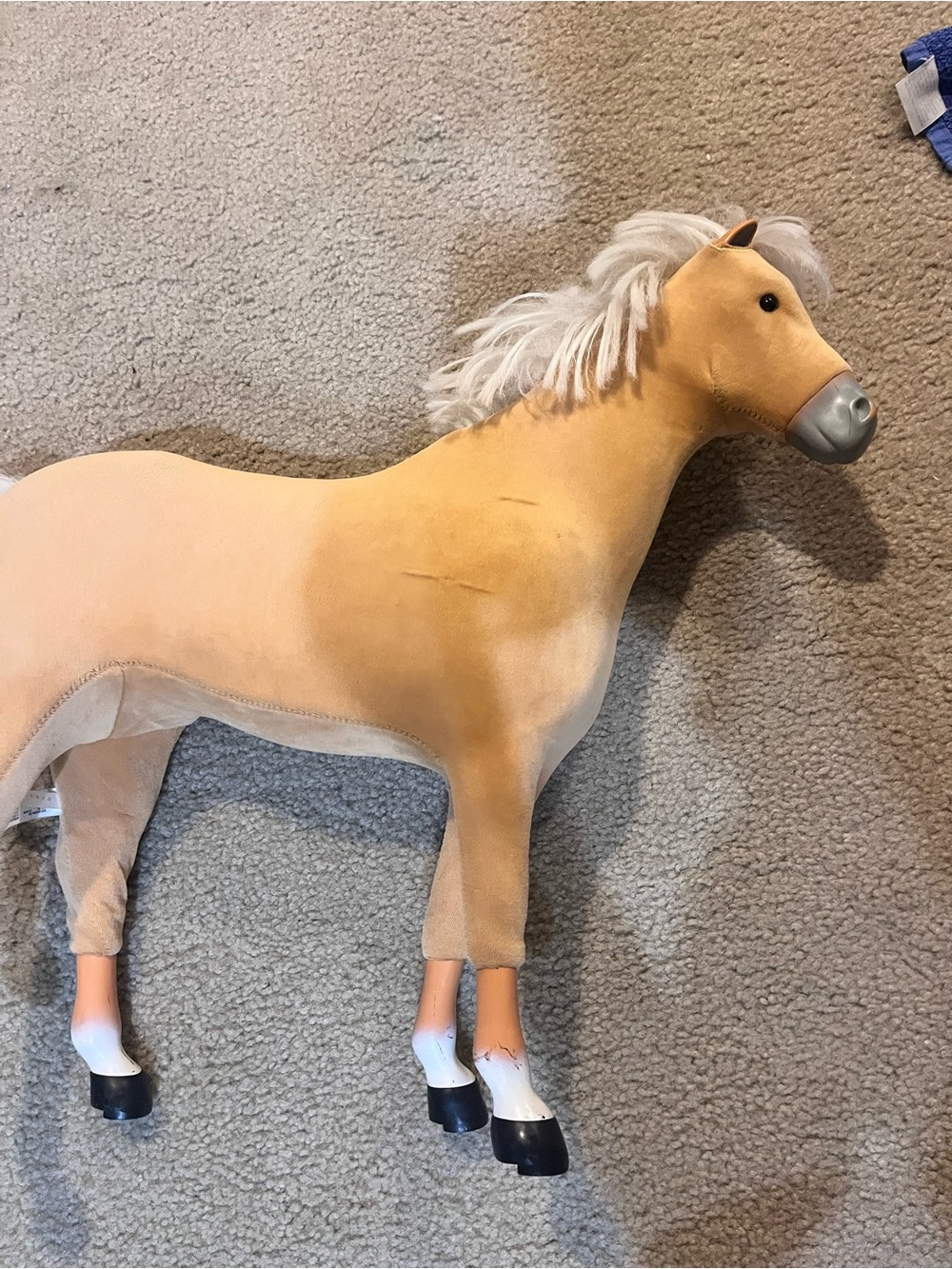 American girl doll Palomino Horse Toy with Blonde Mane